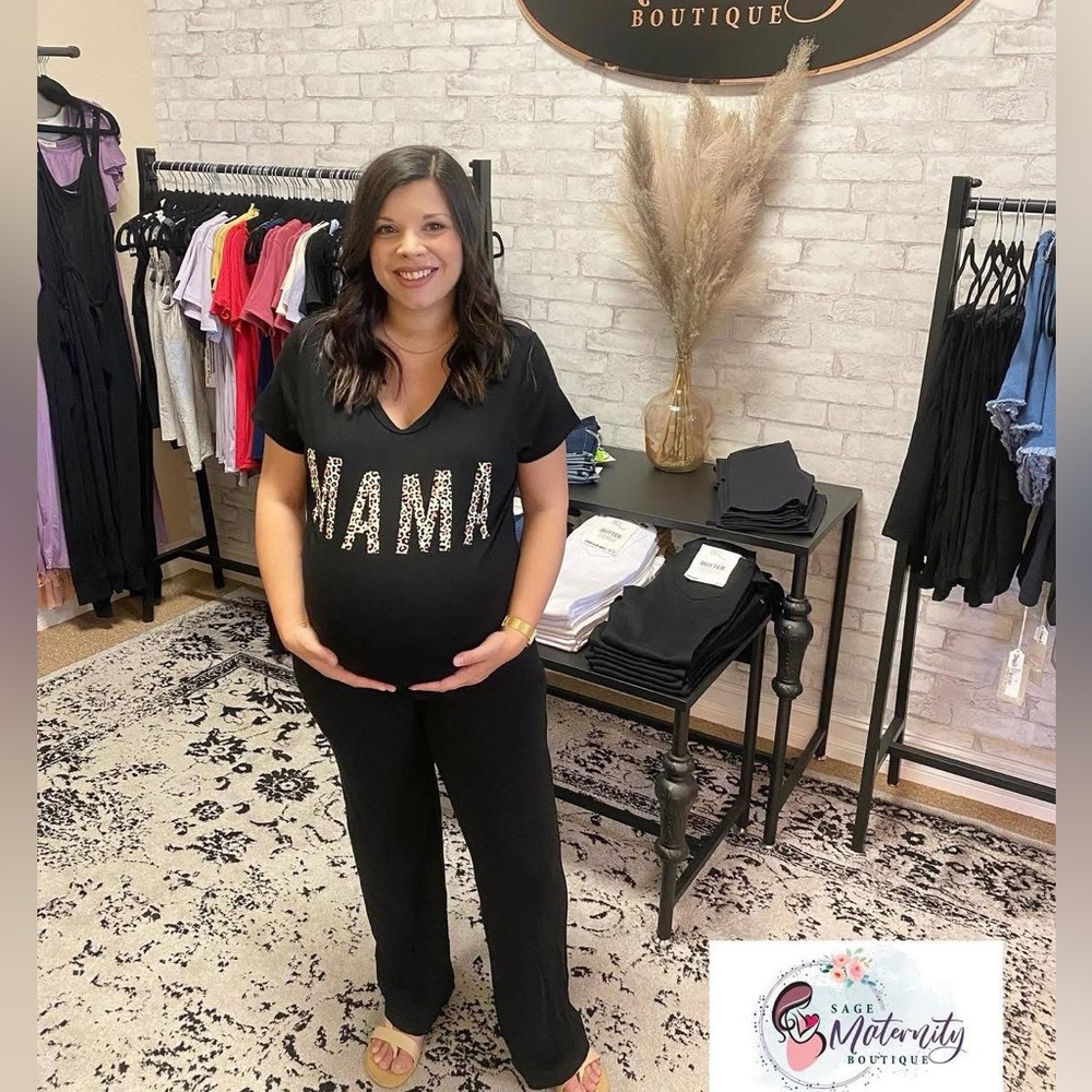 Black Maternity Yoga Pants